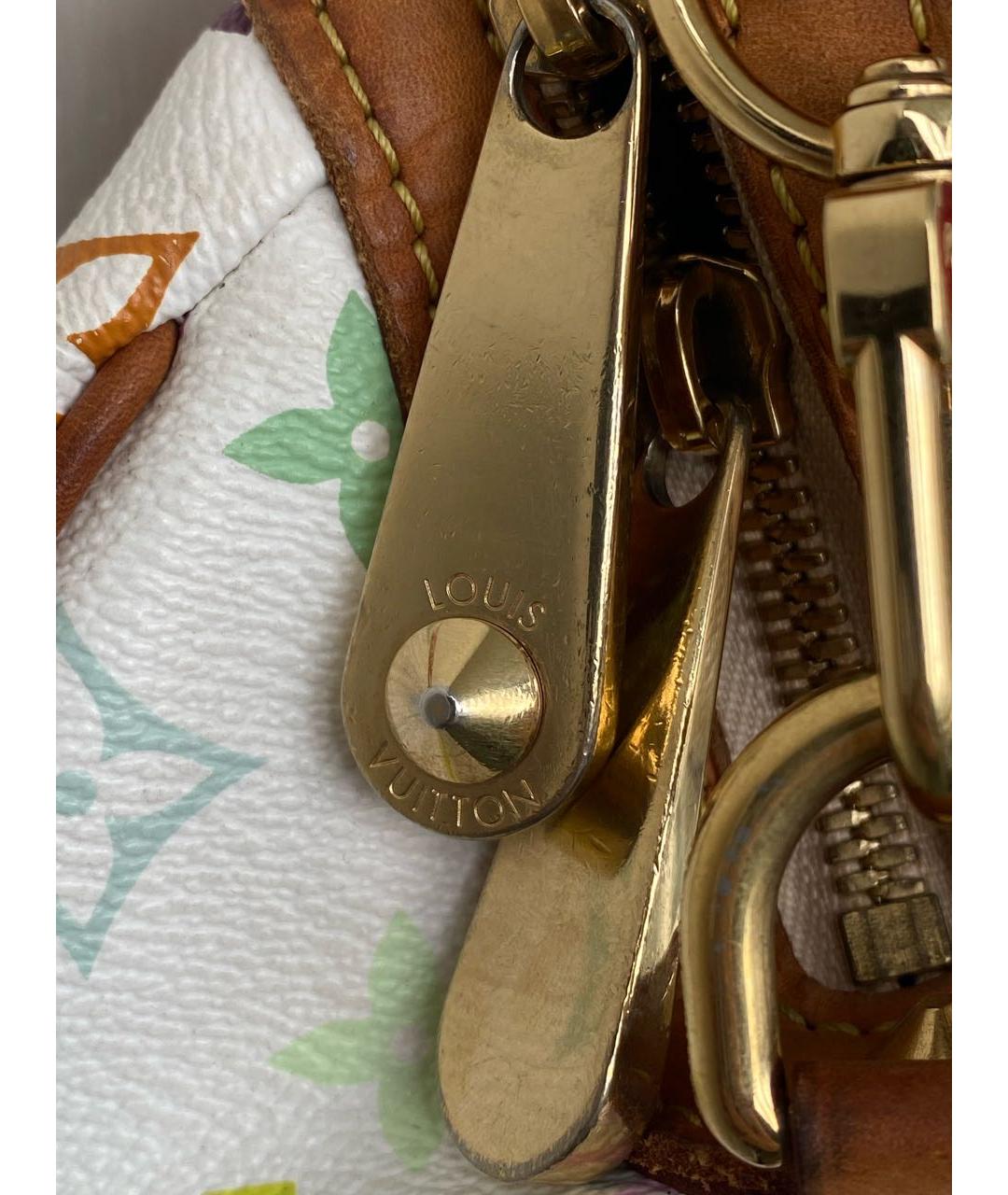 LOUIS VUITTON Белая сумка с короткими ручками, фото 8