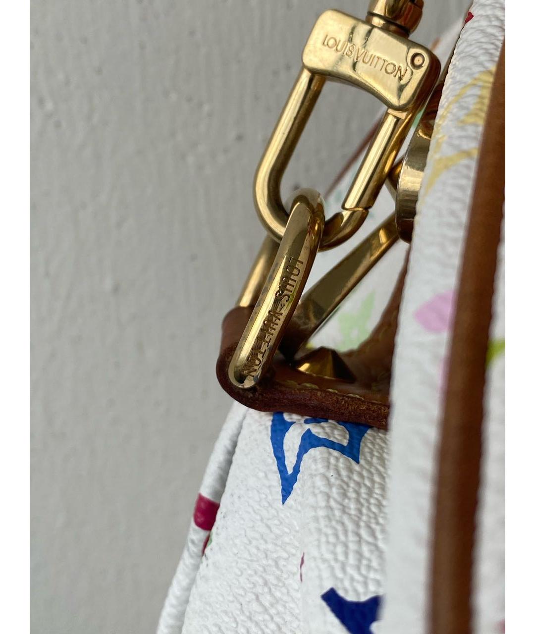 LOUIS VUITTON Белая сумка с короткими ручками, фото 6