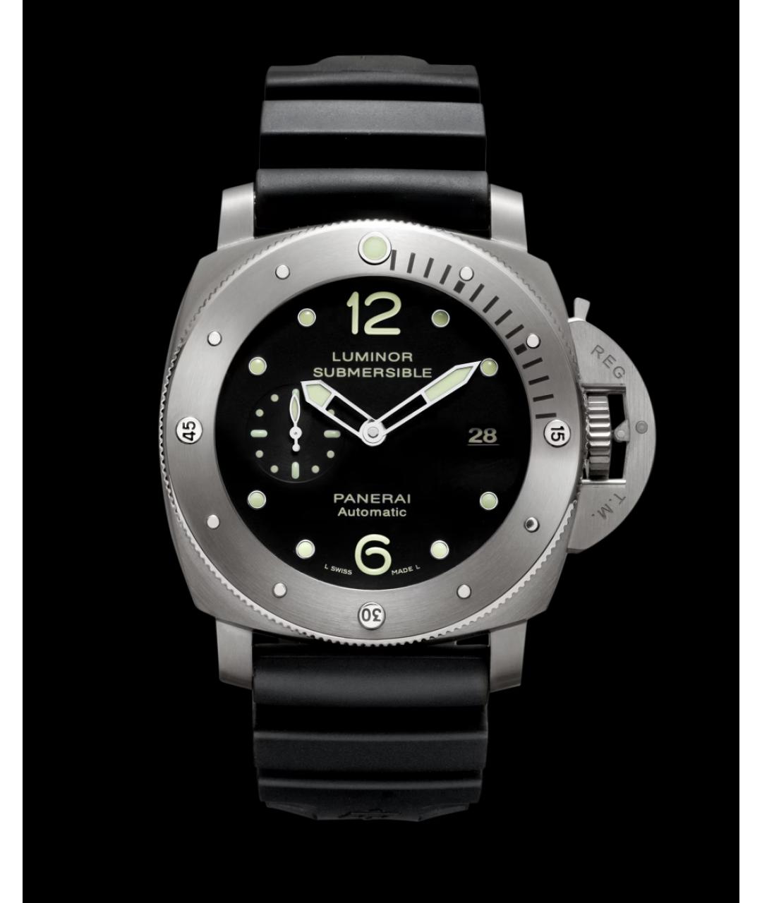 PANERAI Черные металлические часы, фото 7