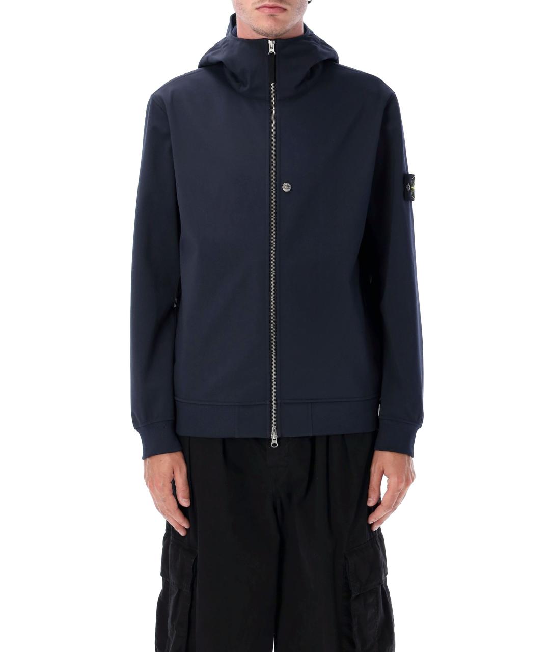 STONE ISLAND Синяя полиэстеровая куртка, фото 2