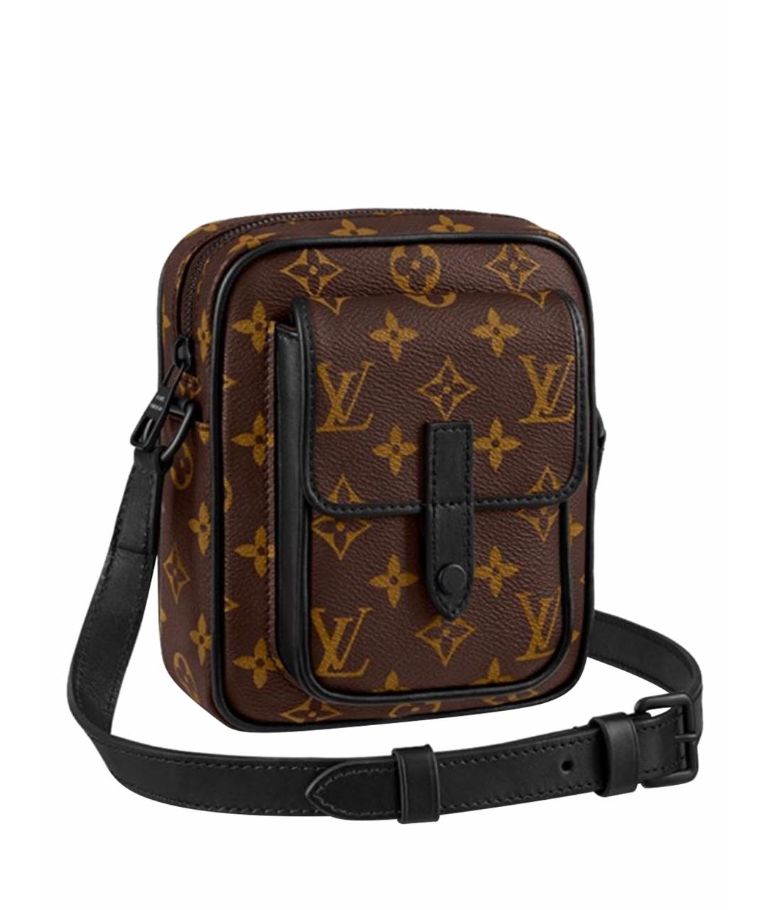 LOUIS VUITTON Коричневая сумка на плечо, фото 1