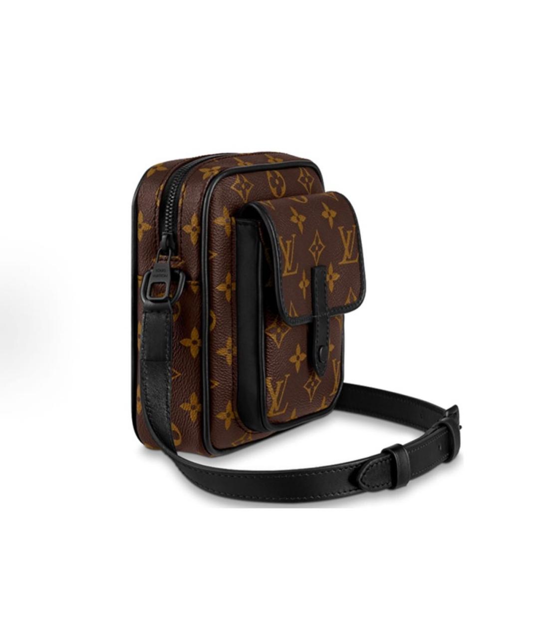 LOUIS VUITTON Коричневая сумка на плечо, фото 2