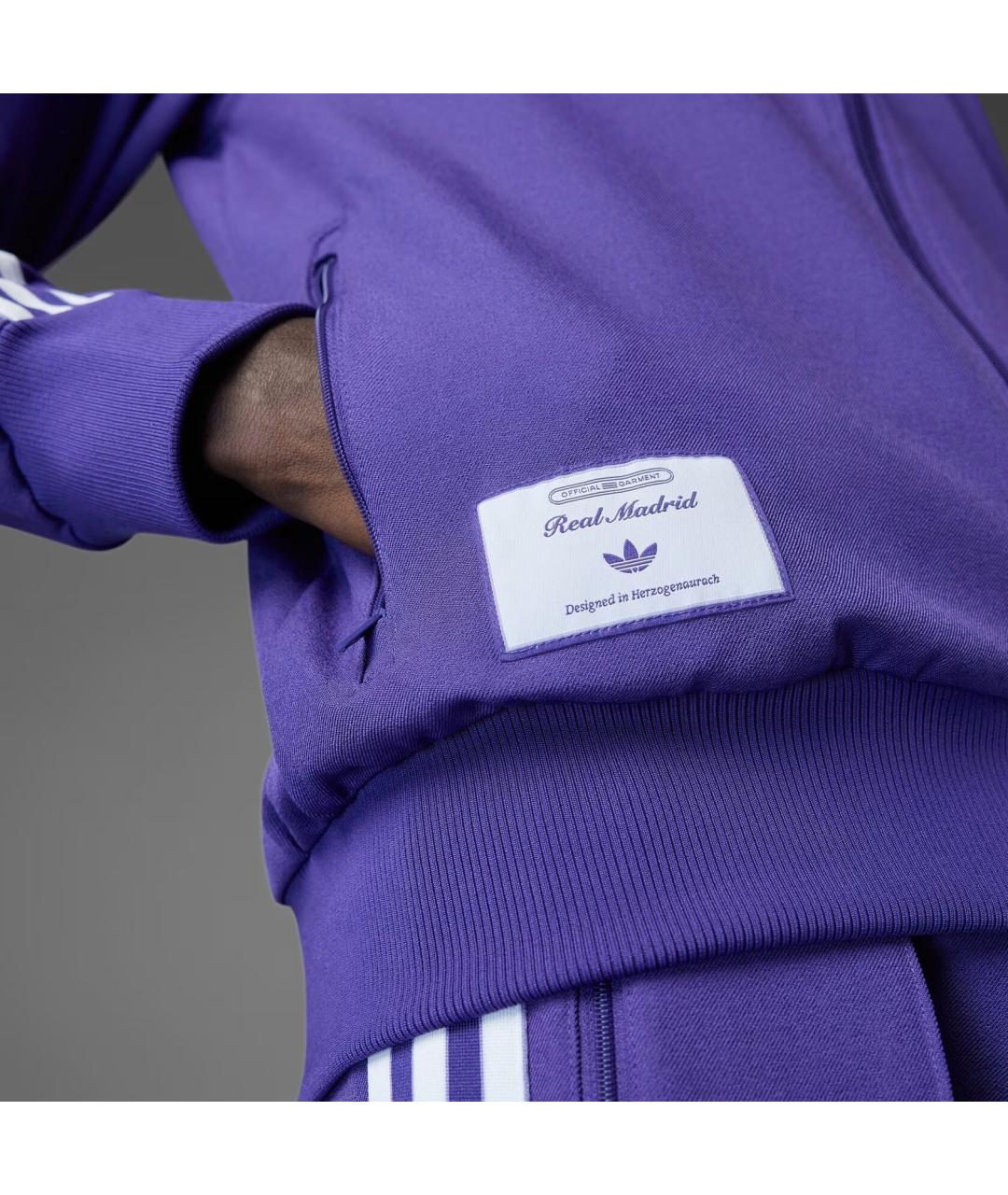 ADIDAS Фиолетовая полиэстеровая спортивная куртка, фото 7