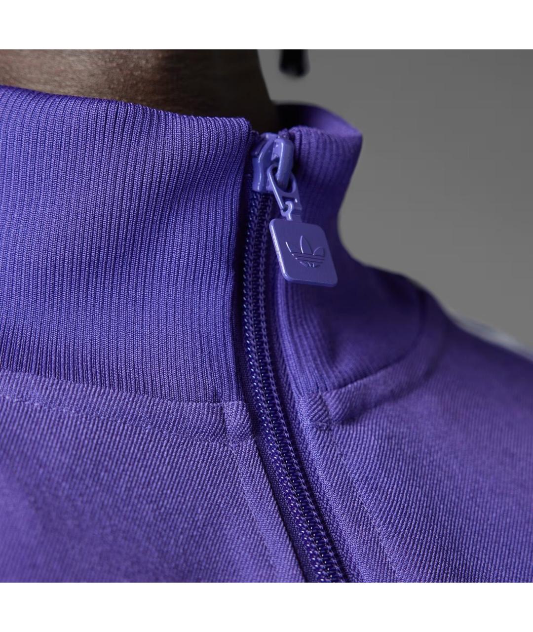 ADIDAS Фиолетовая полиэстеровая спортивная куртка, фото 8