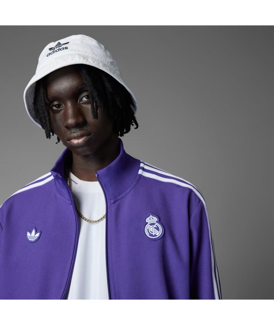 ADIDAS Фиолетовая полиэстеровая спортивная куртка, фото 5