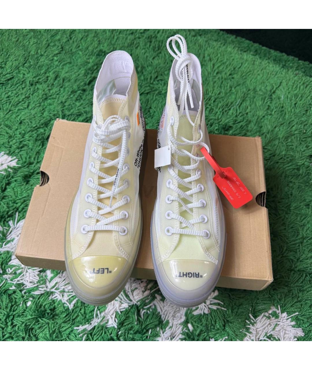 OFF-WHITE Белые высокие кроссовки / кеды, фото 3