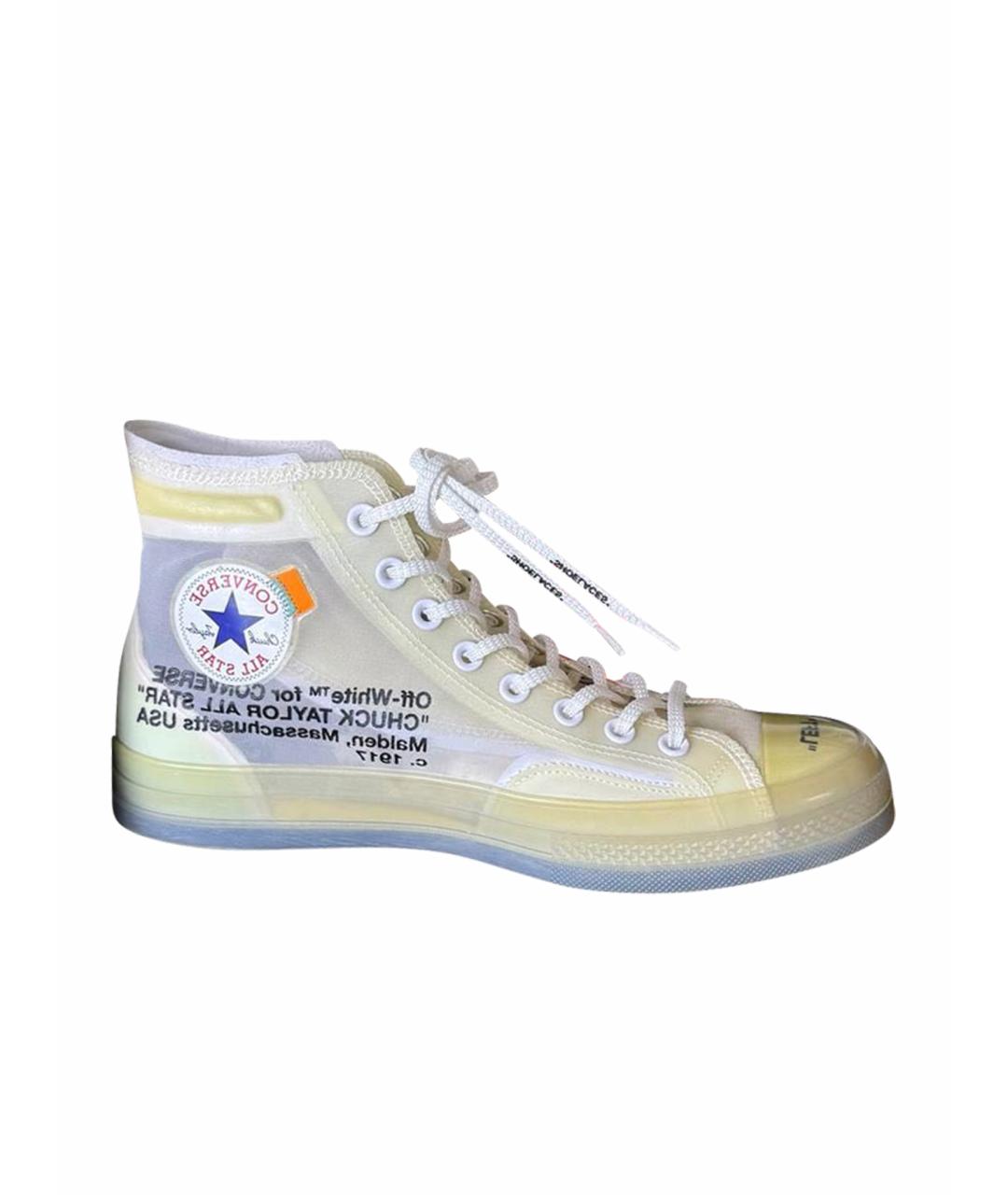 OFF-WHITE Белые высокие кроссовки / кеды, фото 1