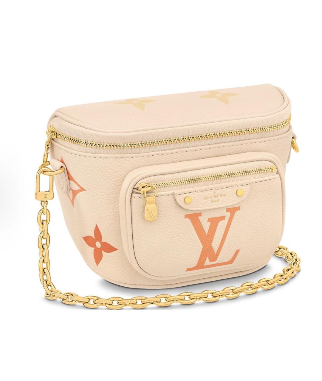 LOUIS VUITTON Бежевая поясная сумка, фото 2