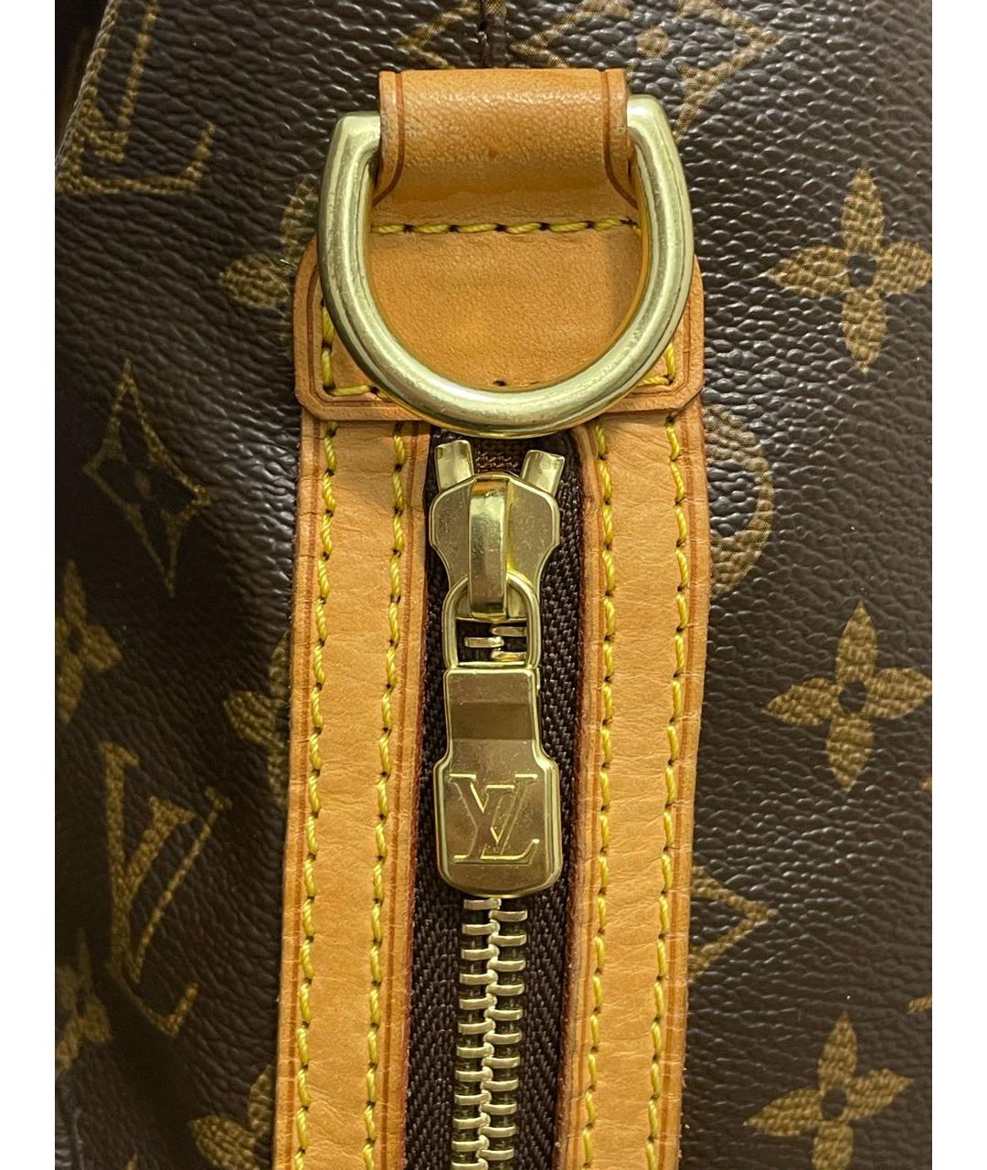 LOUIS VUITTON Коричневый кожаный рюкзак, фото 7
