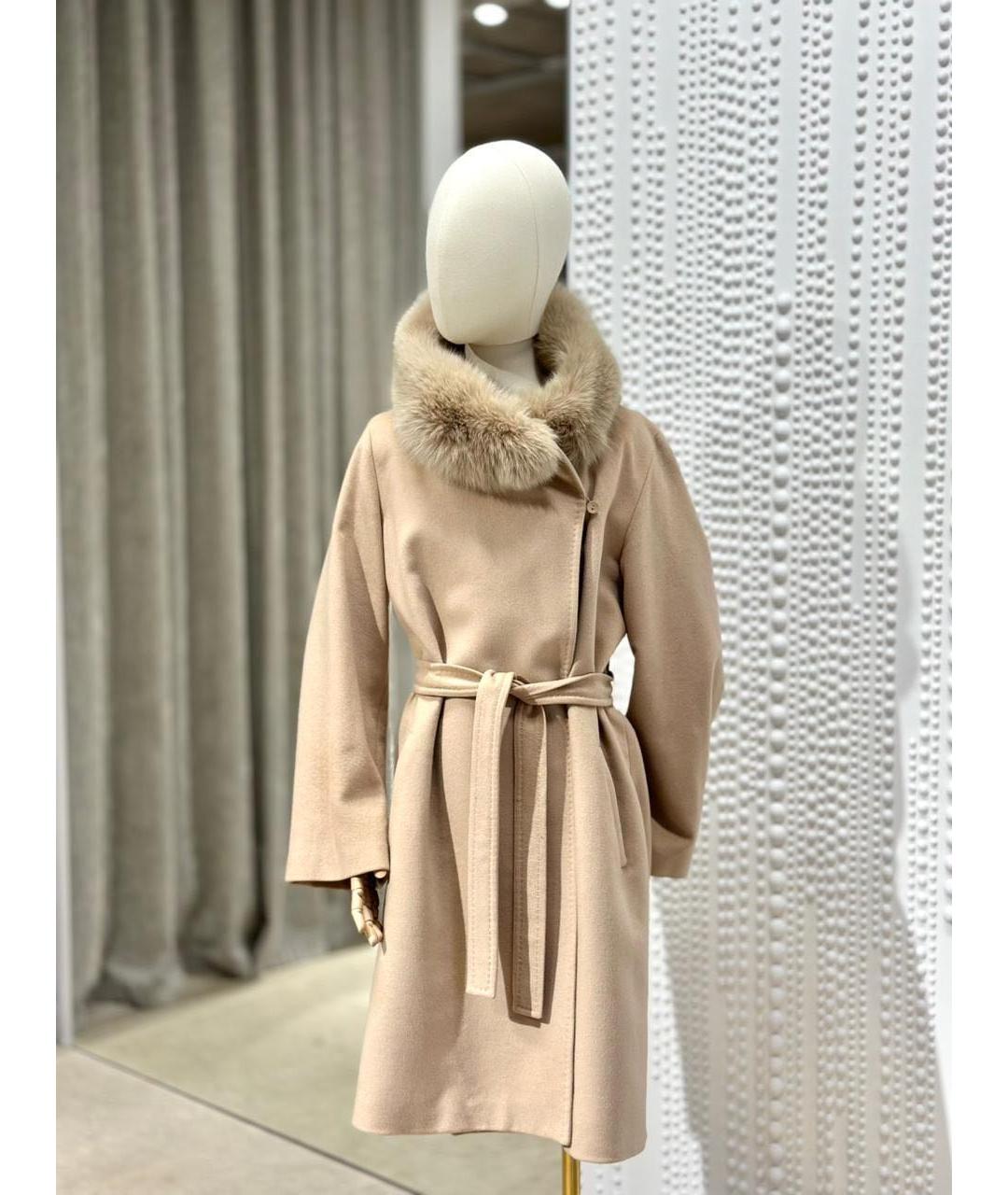 MAX MARA Бежевое кашемировое пальто, фото 3