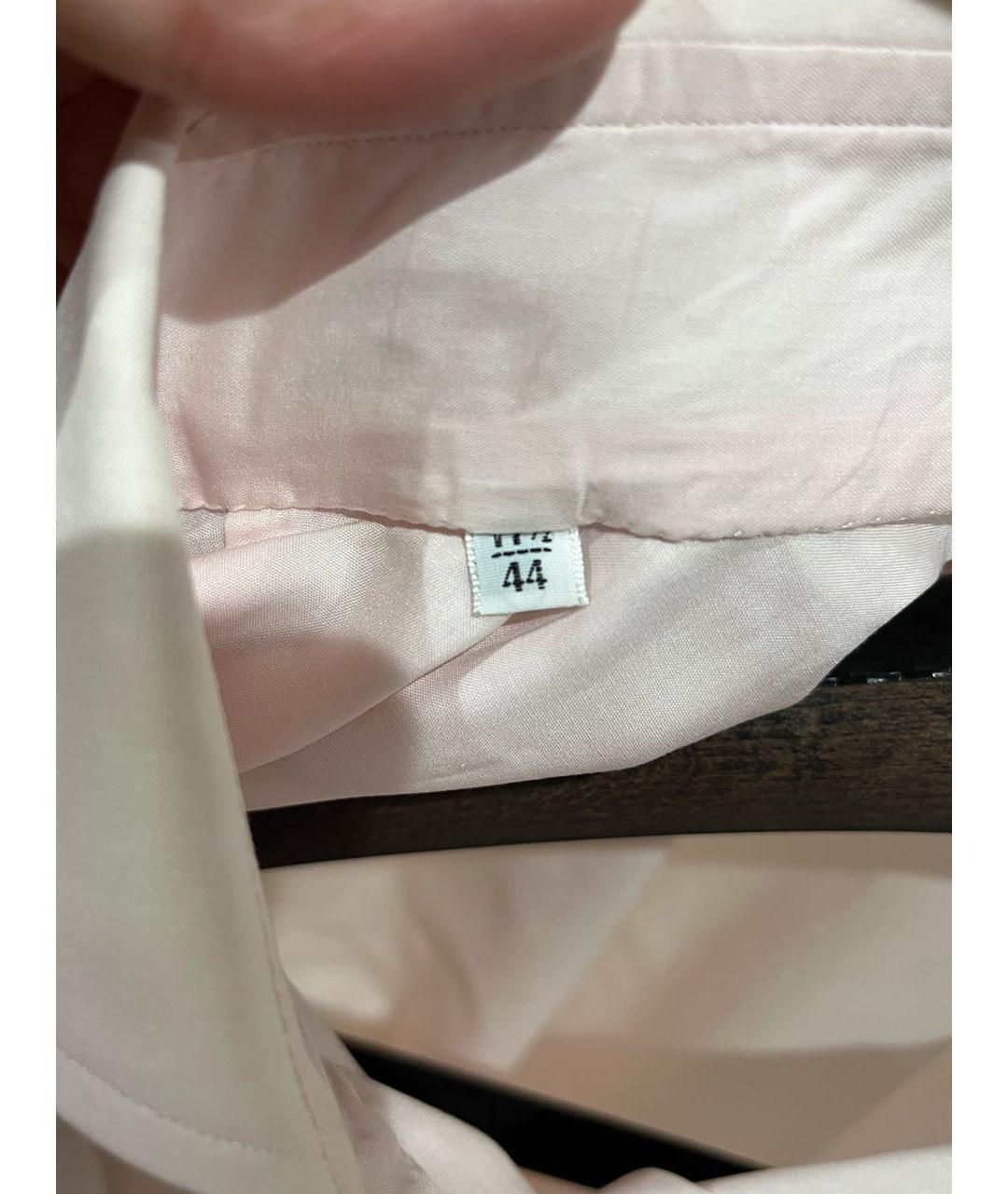 KITON Розовая хлопковая классическая рубашка, фото 5