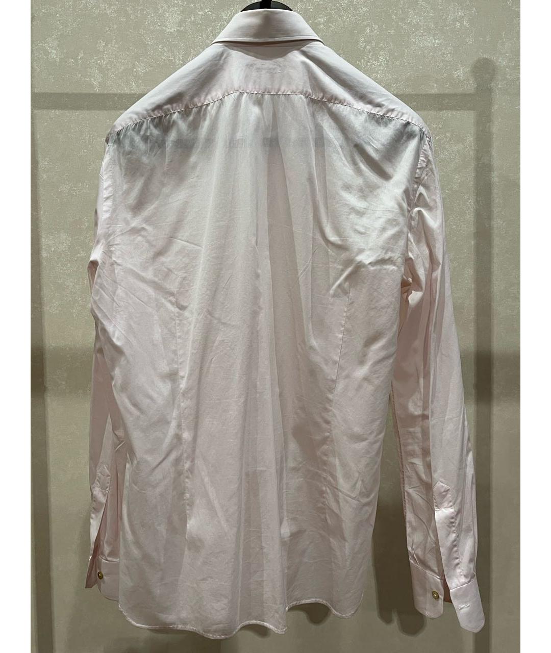 KITON Розовая хлопковая классическая рубашка, фото 2