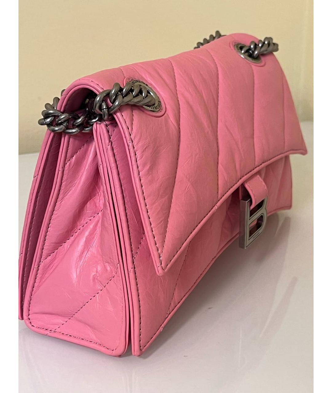 BURBERRY Розовая кожаная сумка через плечо, фото 2