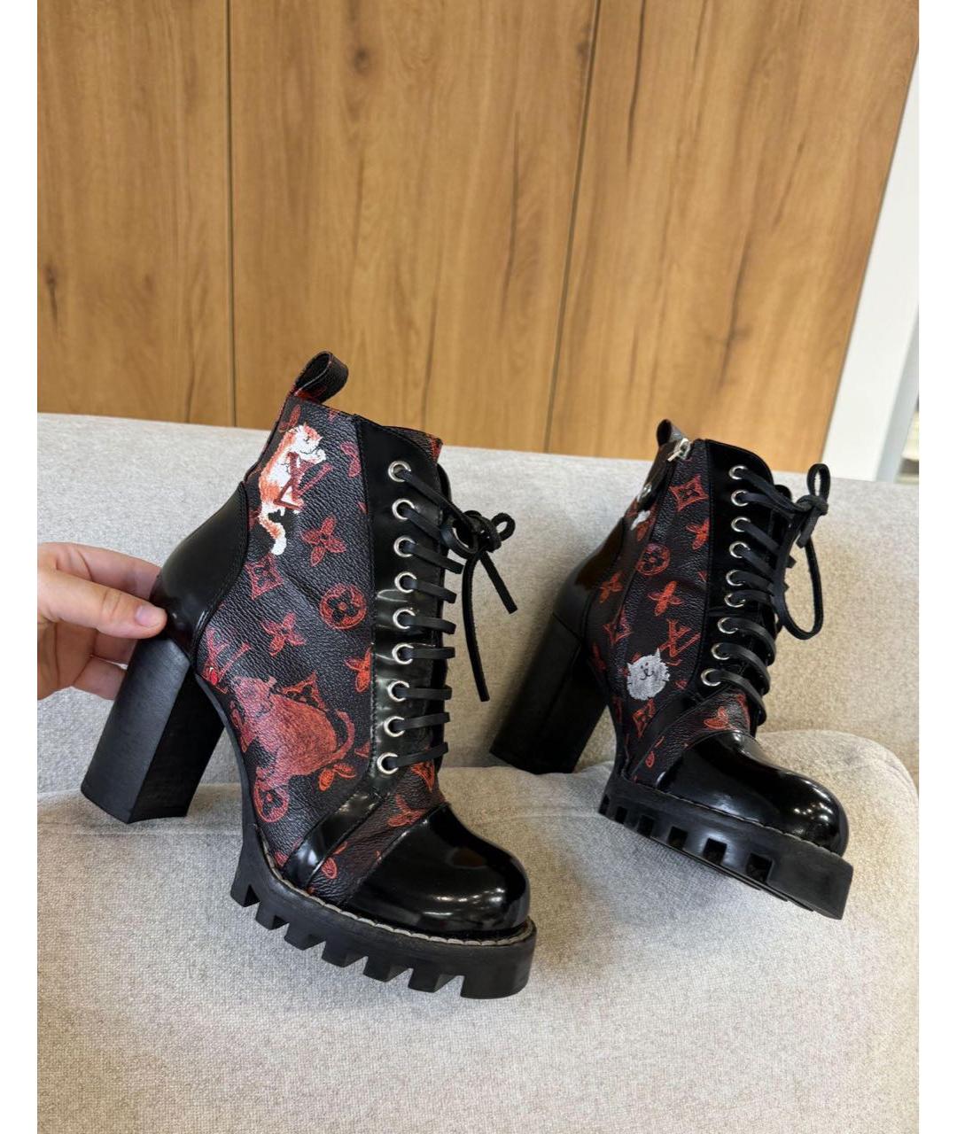 LOUIS VUITTON Мульти кожаные ботильоны, фото 3