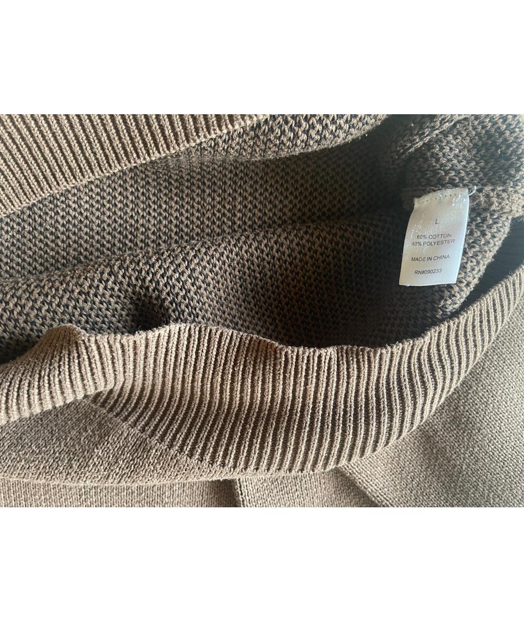 FEAR OF GOD ESSENTIALS Коричневый хлопковый джемпер / свитер, фото 4
