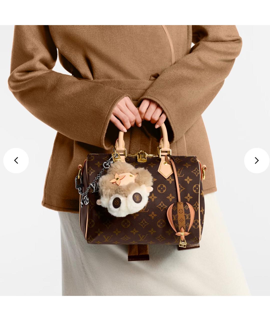 LOUIS VUITTON Коричневая сумка с короткими ручками, фото 3