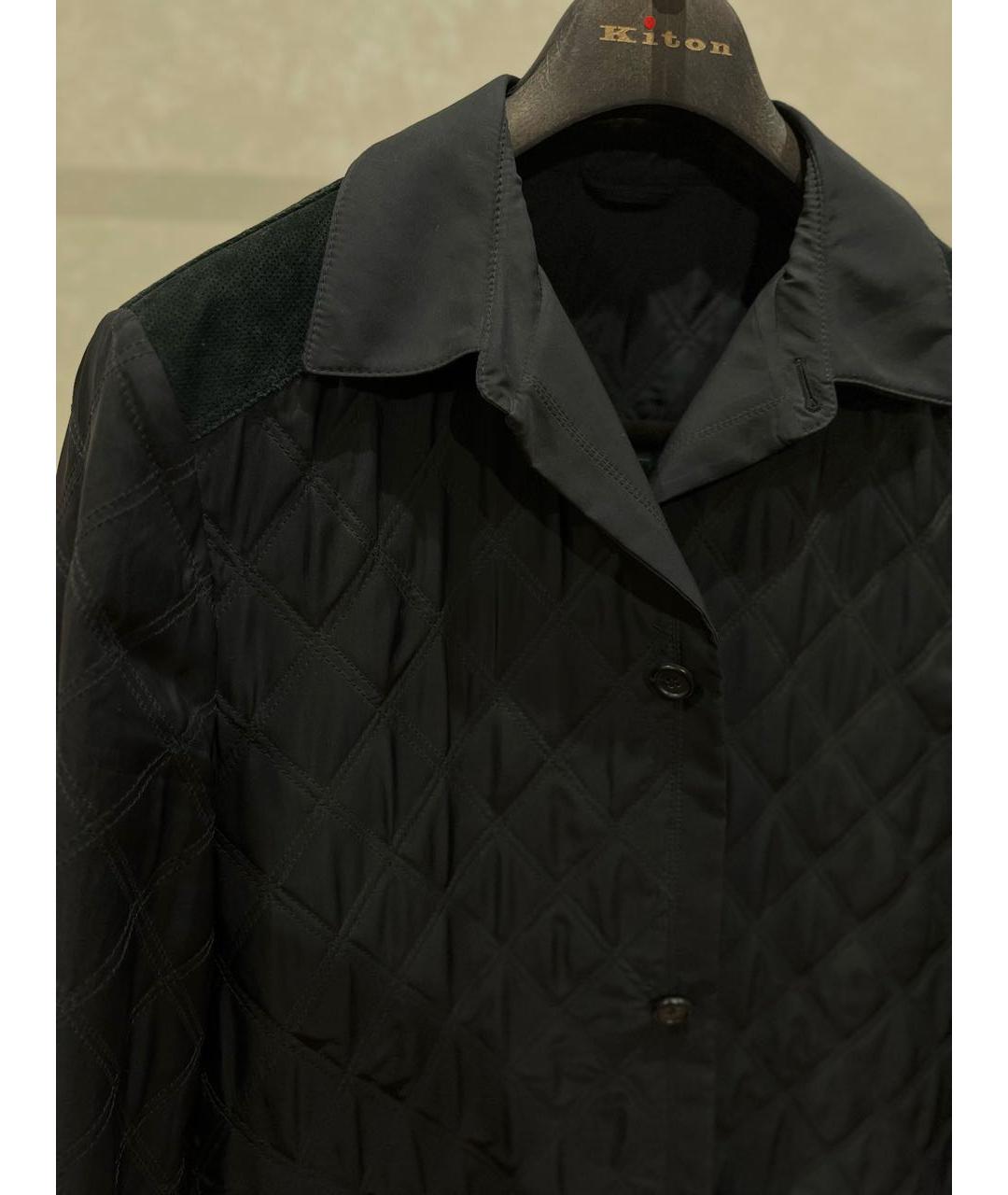 KITON Черная полиэстеровая куртка, фото 3