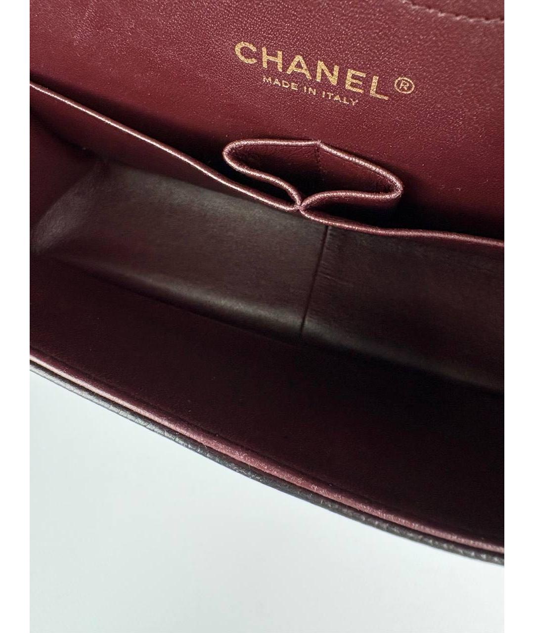 CHANEL Черная кожаная сумка через плечо, фото 8