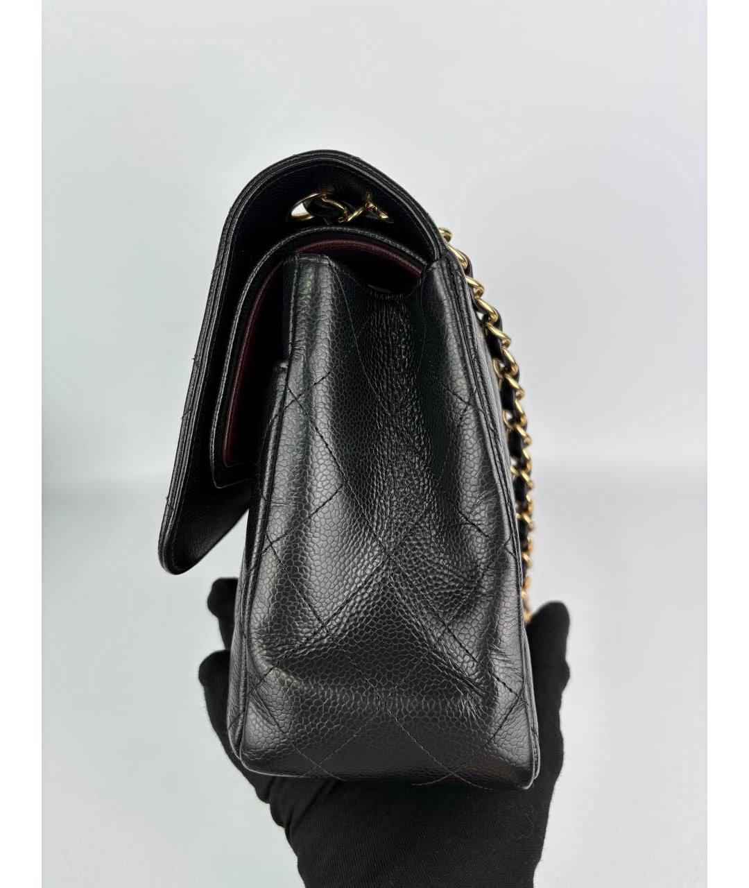 CHANEL Черная кожаная сумка через плечо, фото 4