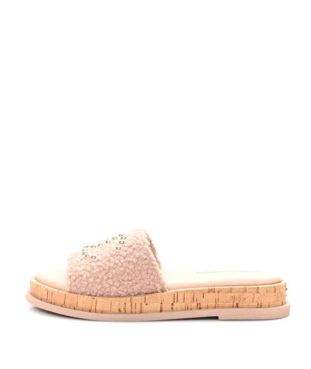 CHANEL Розовые шлепанцы, фото 5