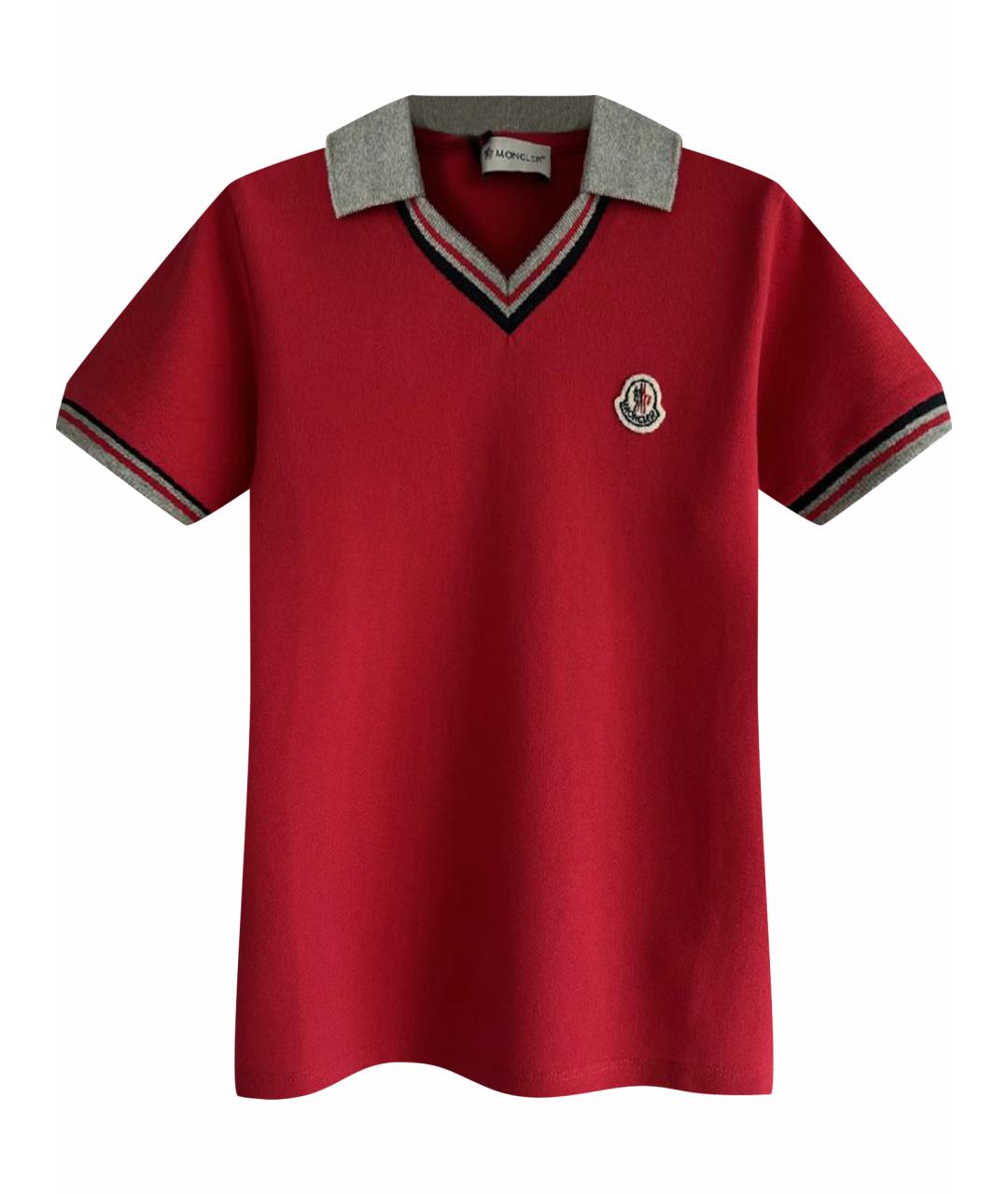 MONCLER KIDS Коралловый хлопковый детская футболка / топ, фото 1