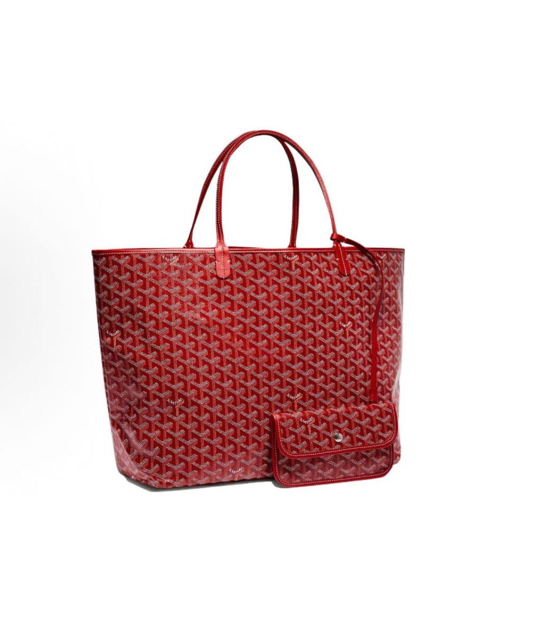 GOYARD Красная сумка тоут, фото 8