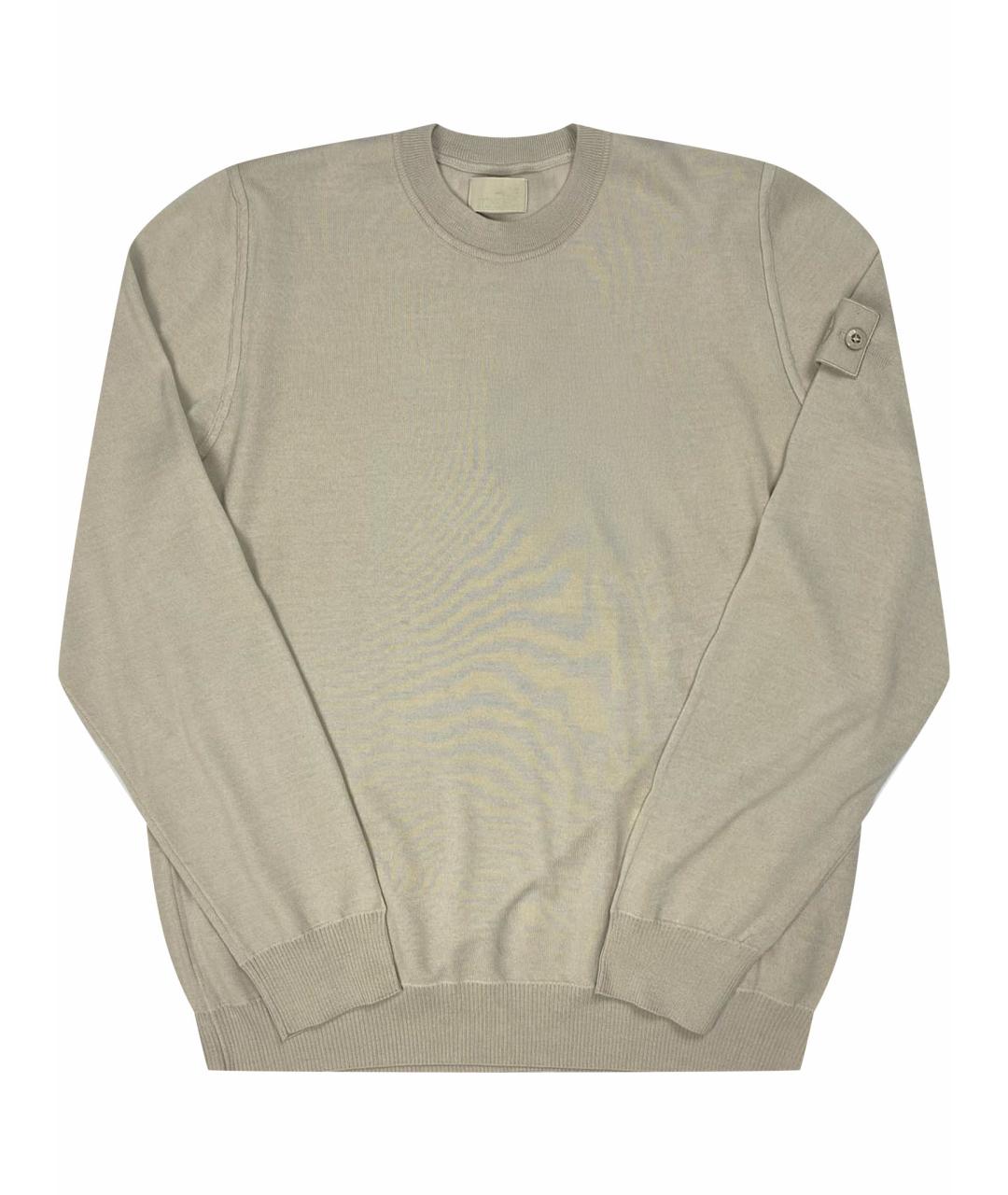 STONE ISLAND Бежевый джемпер / свитер, фото 1