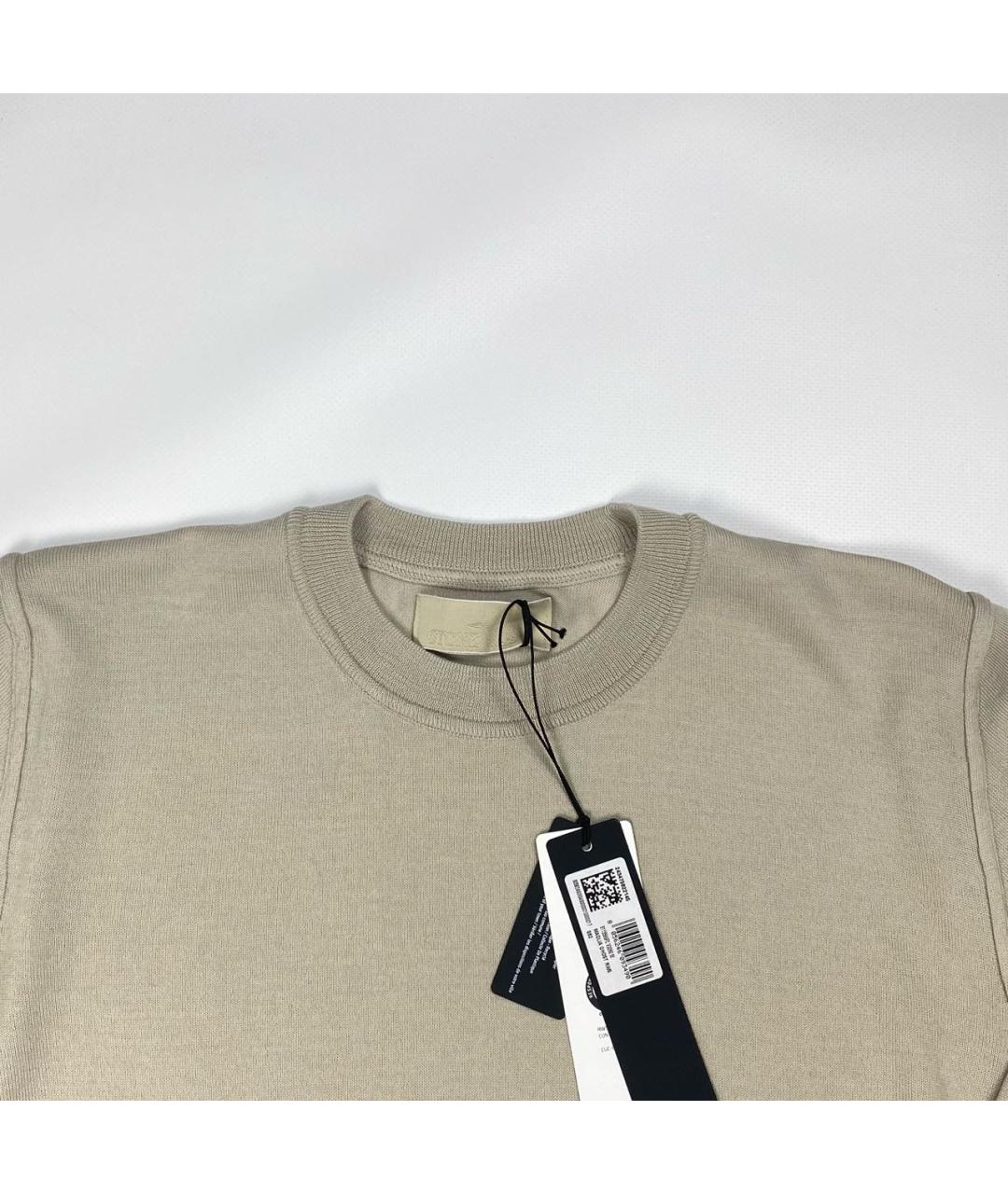 STONE ISLAND Бежевый джемпер / свитер, фото 3