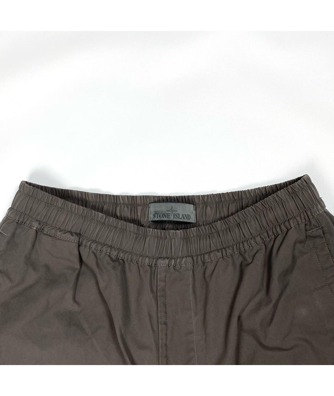 STONE ISLAND Антрацитовые повседневные брюки, фото 3