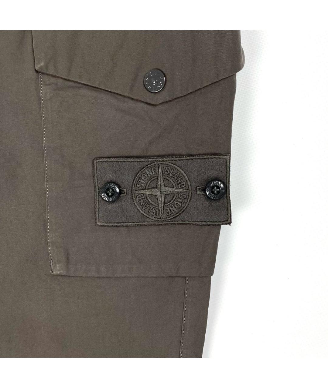STONE ISLAND Антрацитовые повседневные брюки, фото 4