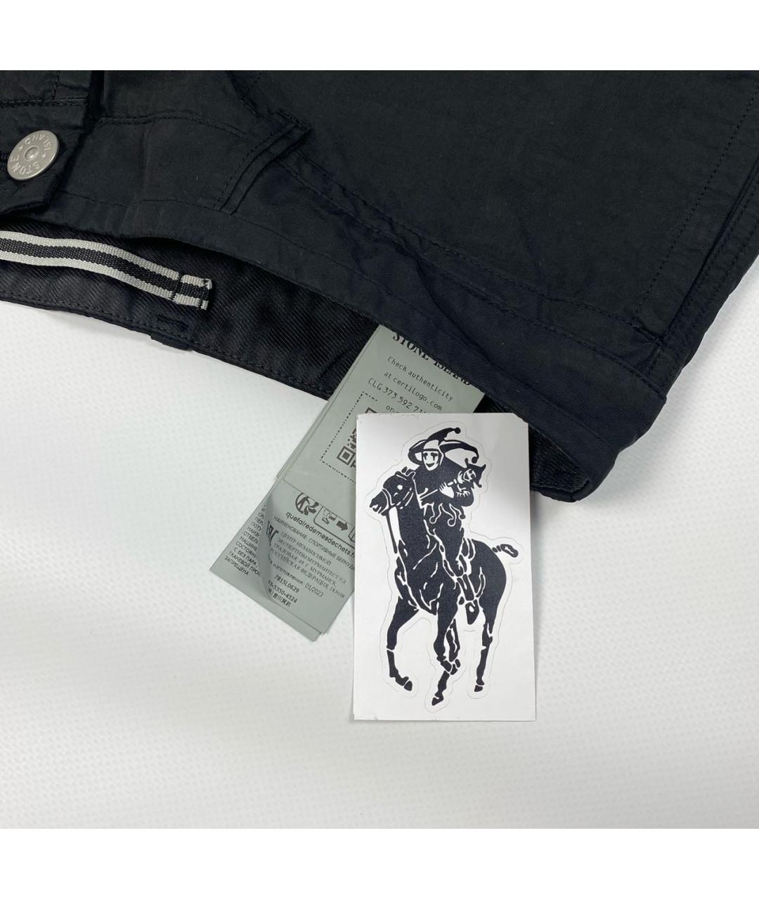 STONE ISLAND Черные шорты, фото 5