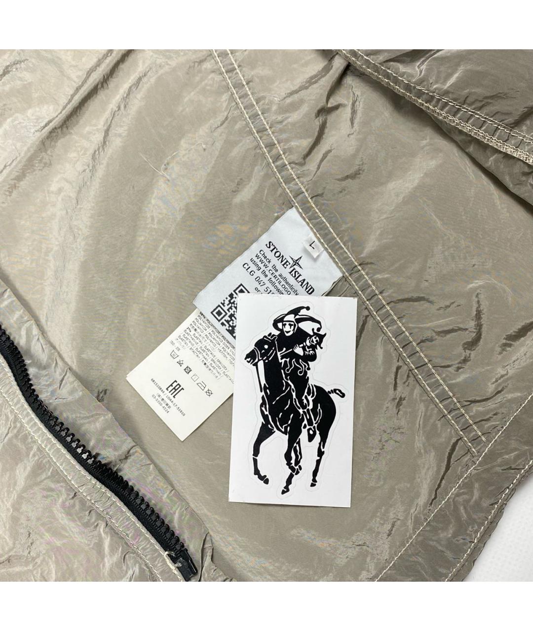 STONE ISLAND Серебряная куртка, фото 5