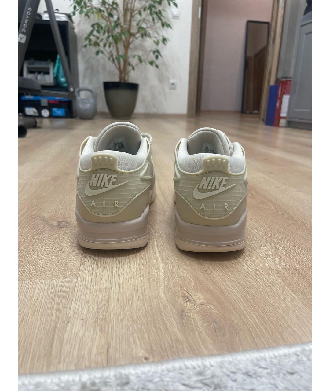 NIKE Бежевые замшевые низкие кроссовки / кеды, фото 4