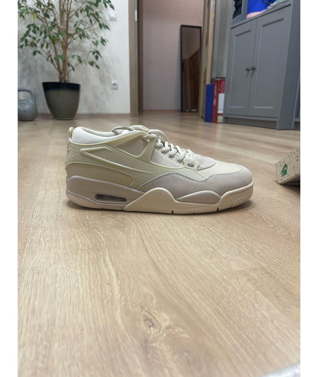 NIKE Бежевые замшевые низкие кроссовки / кеды, фото 7