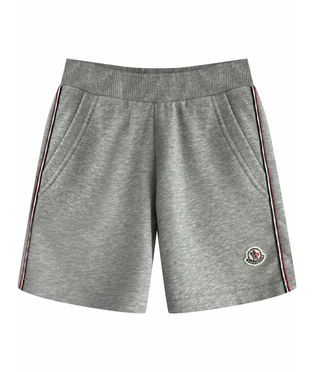 MONCLER KIDS Серые хлопковые детские шорты, фото 1
