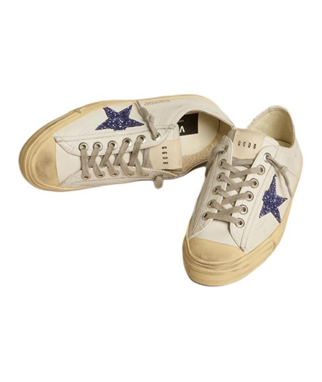 GOLDEN GOOSE DELUXE BRAND Белые кожаные кеды, фото 4