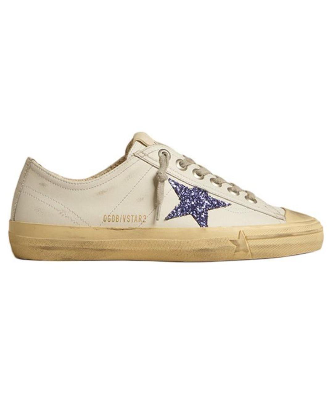 GOLDEN GOOSE DELUXE BRAND Белые кожаные кеды, фото 1