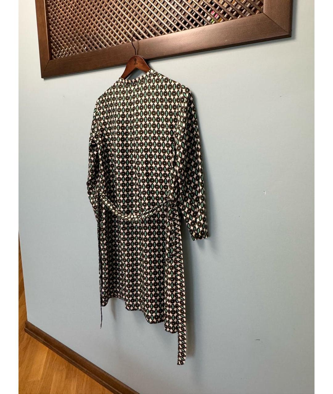 'S MAX MARA Мульти шелковое платье, фото 7
