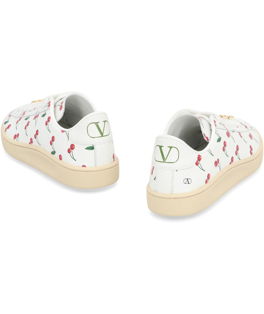 VALENTINO Белые кожаные кроссовки, фото 3