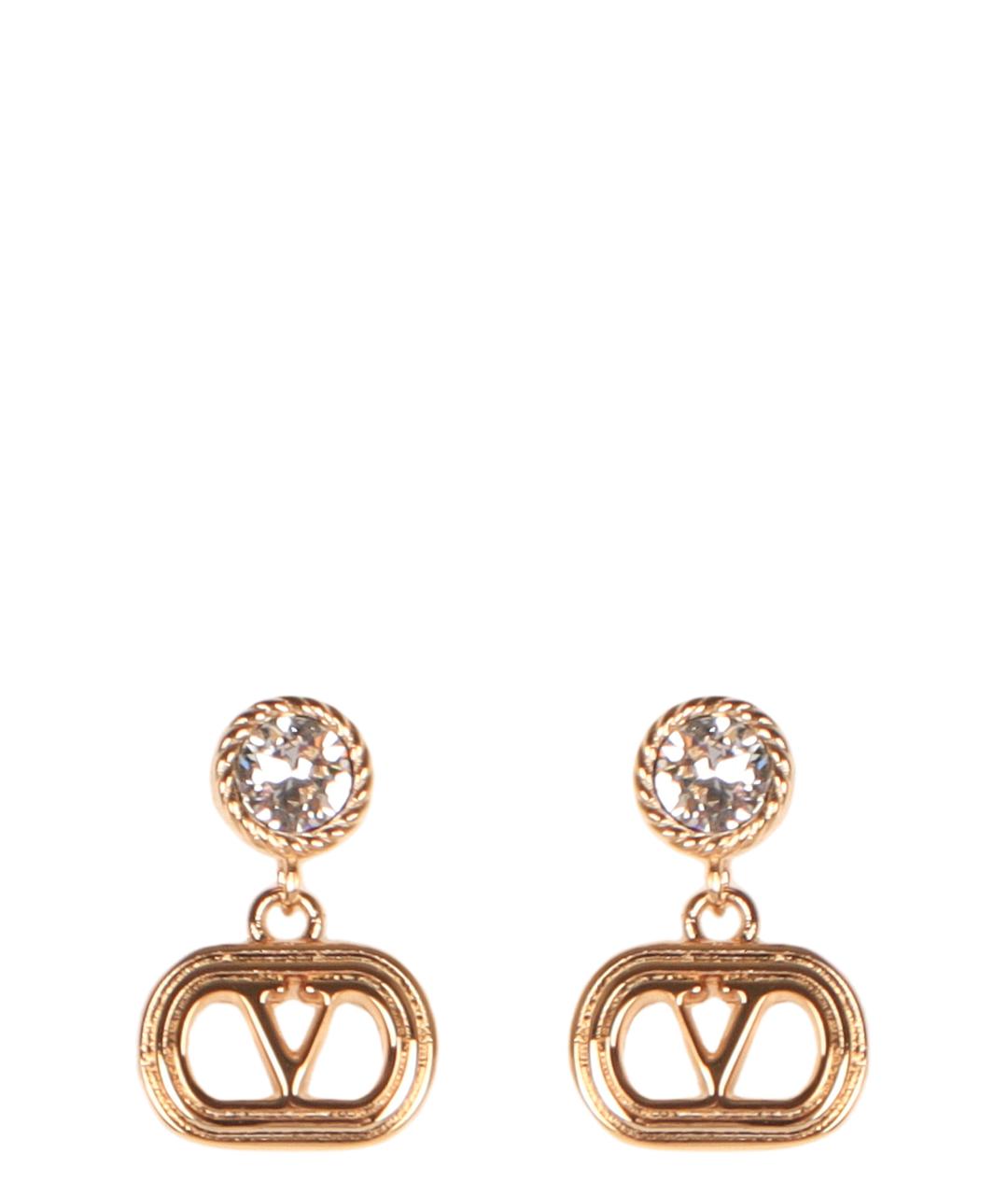 VALENTINO Золотые металлические серьги, фото 2