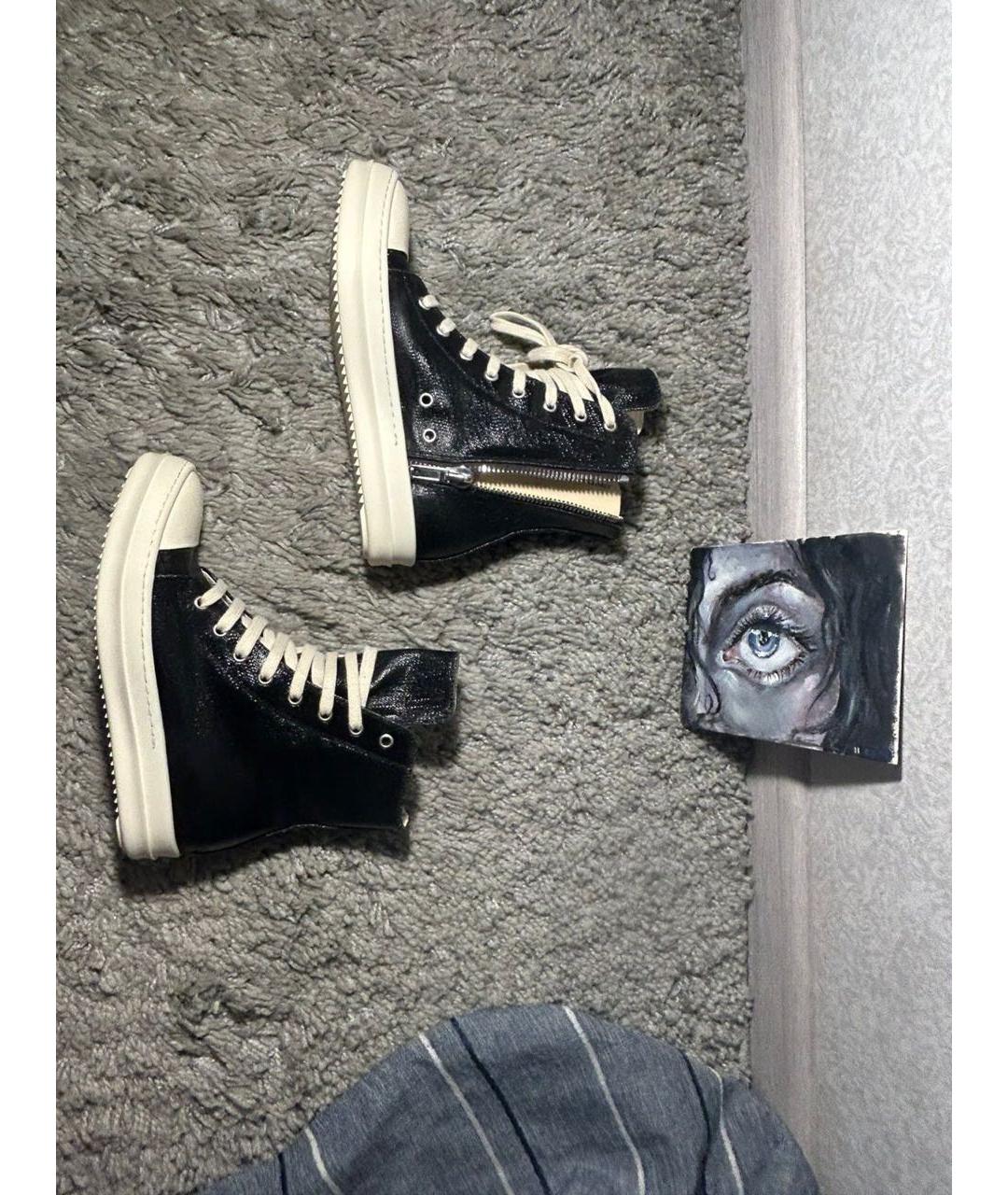RICK OWENS DRKSHDW Черные кеды, фото 3