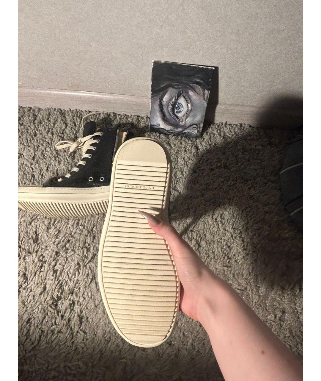 RICK OWENS DRKSHDW Черные кеды, фото 4