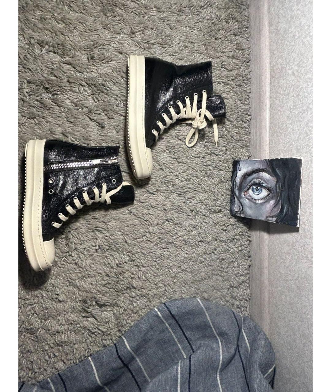 RICK OWENS DRKSHDW Черные кеды, фото 5