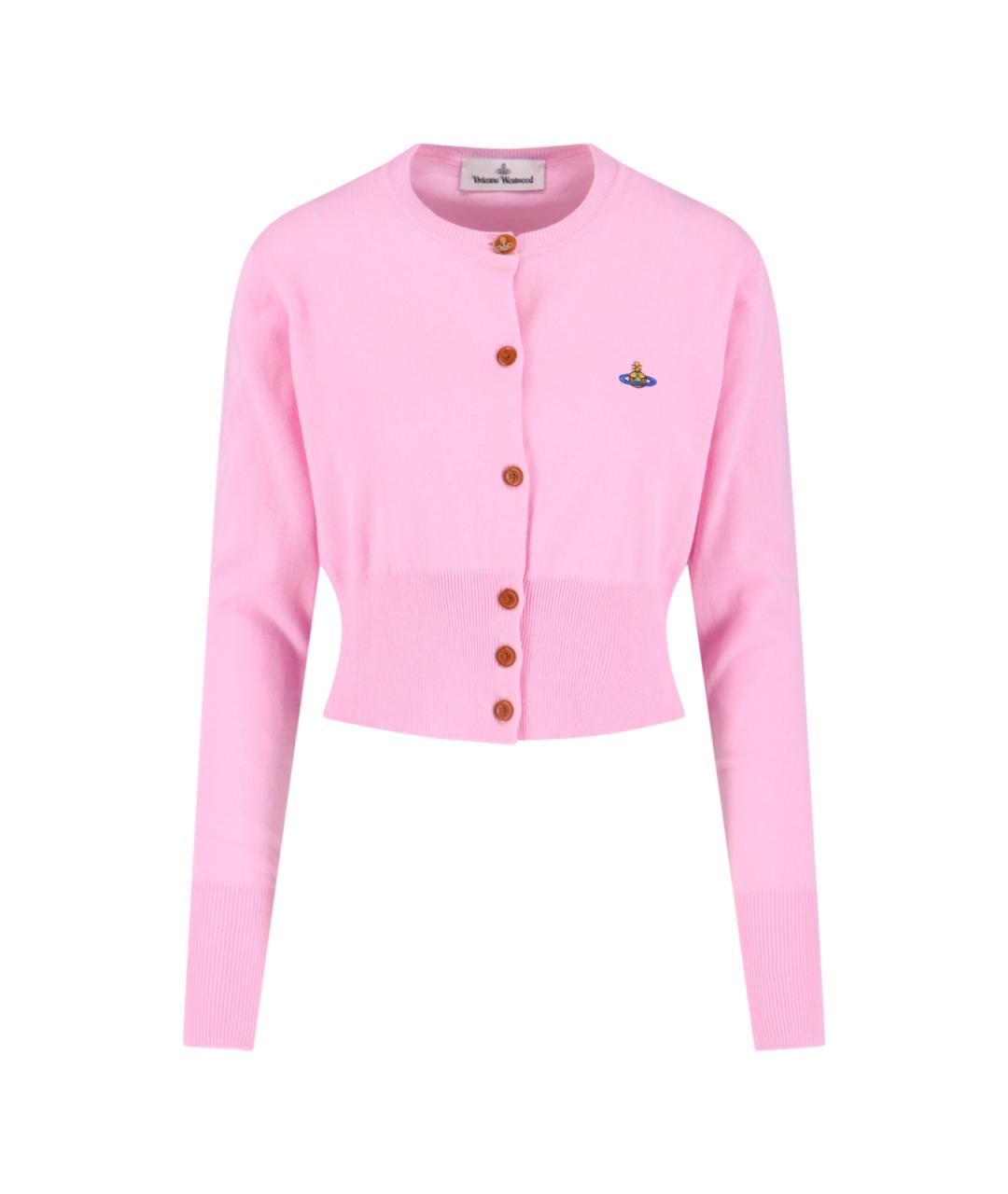 VIVIENNE WESTWOOD Розовый хлопковый кардиган, фото 1