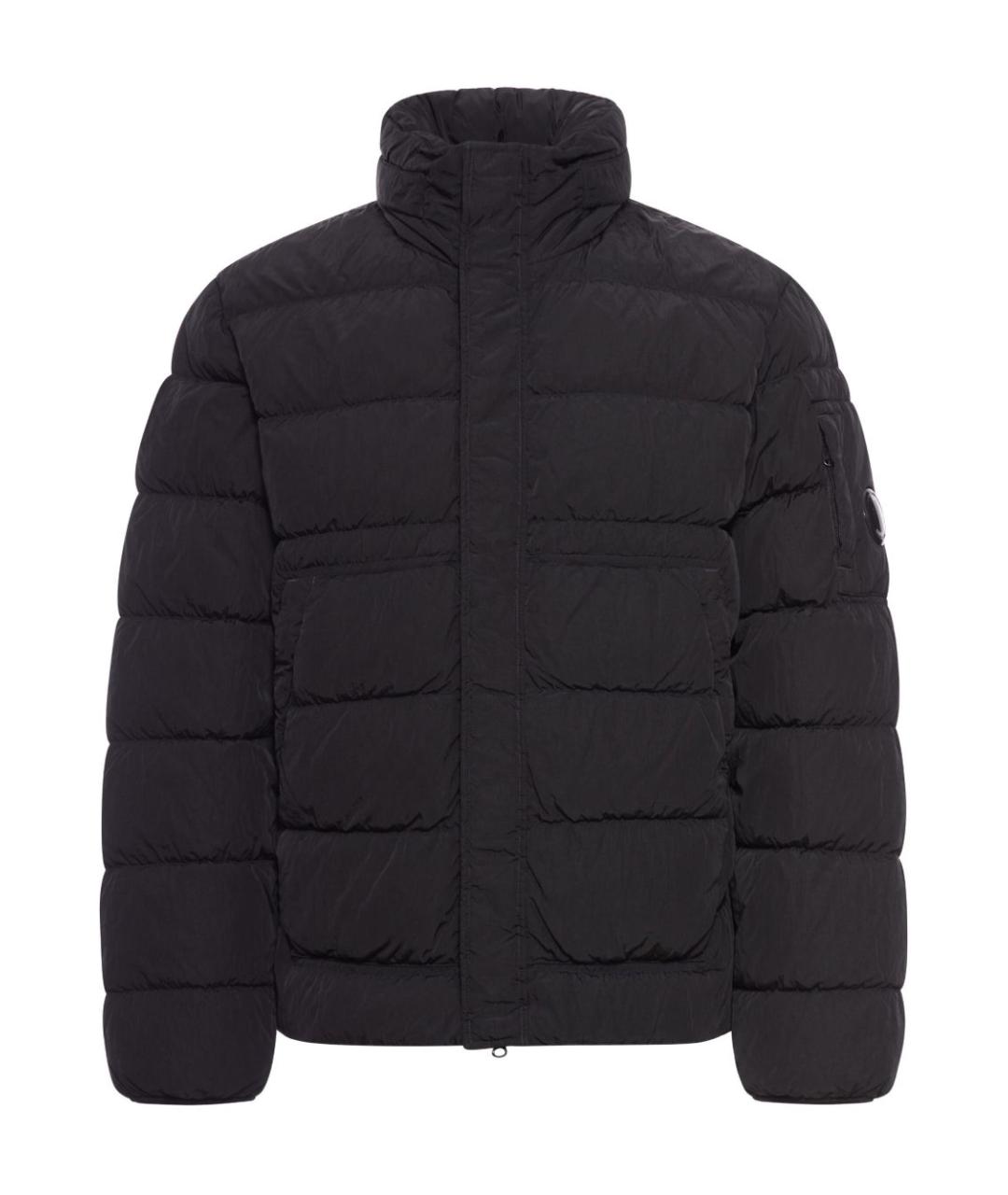 CP COMPANY Черный полиэстеровый пуховик, фото 1