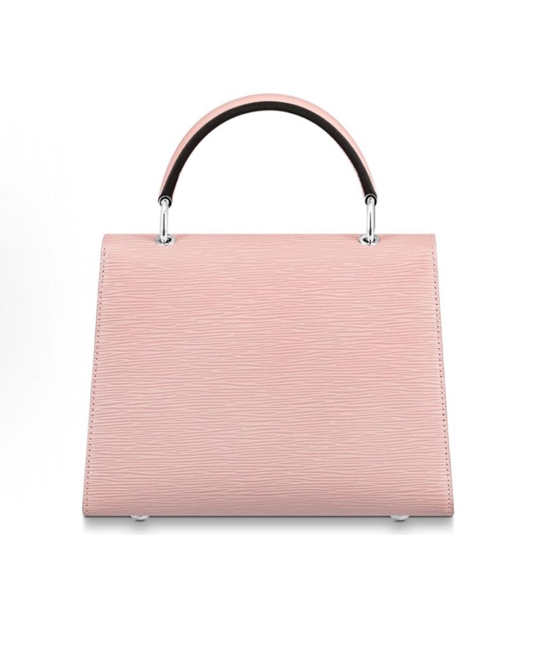 LOUIS VUITTON Розовая кожаная сумка с короткими ручками, фото 3