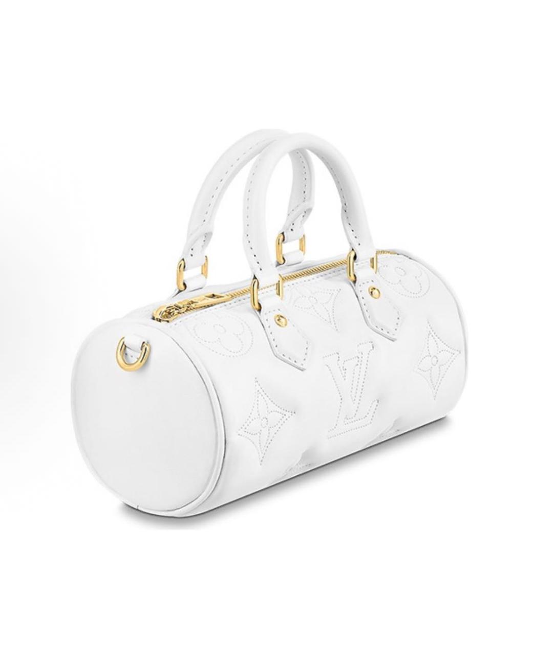 LOUIS VUITTON Белая сумка с короткими ручками, фото 6