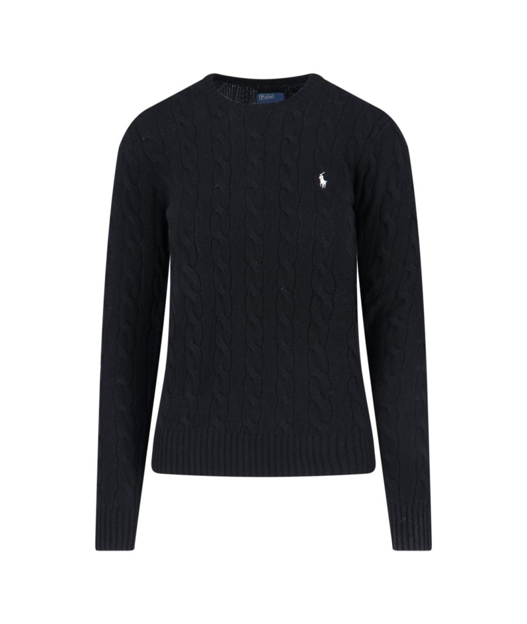 POLO RALPH LAUREN Черный шерстяной джемпер / свитер, фото 1