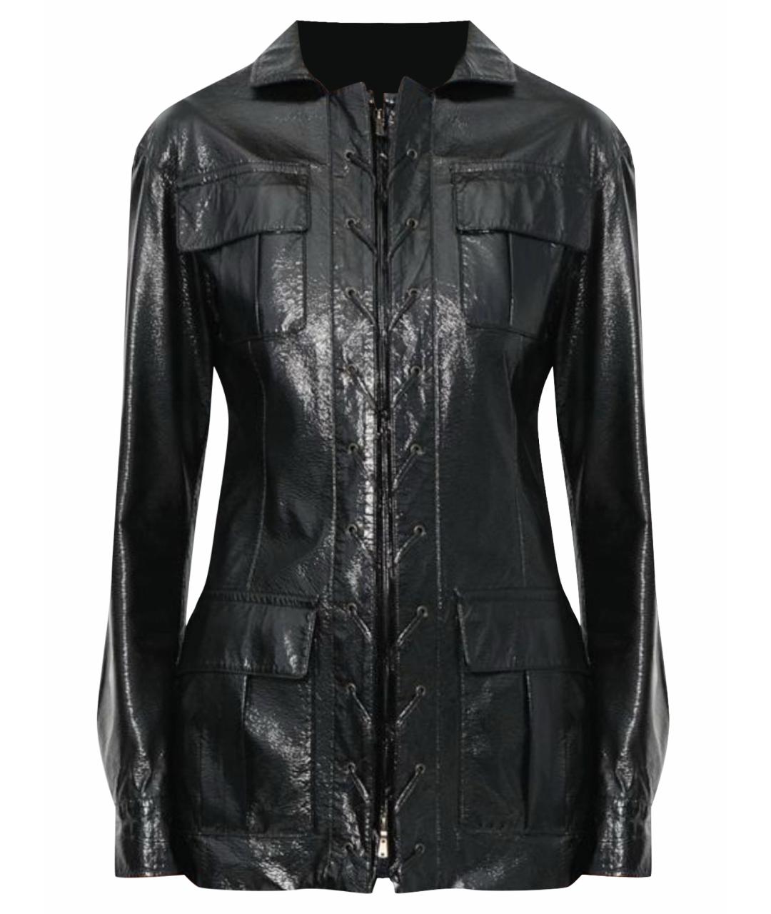 SAINT LAURENT Черная полиамидовая куртка, фото 1