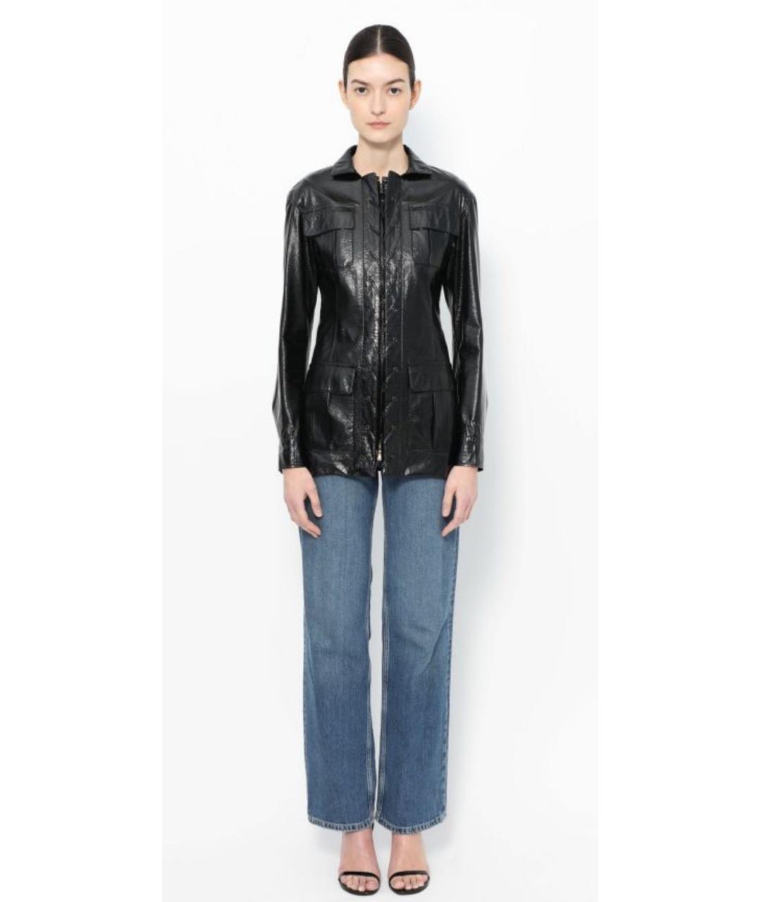 SAINT LAURENT Черная полиамидовая куртка, фото 4